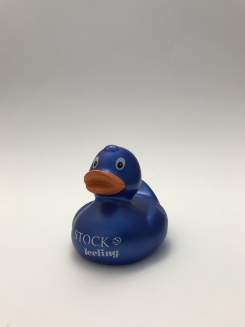 STOCK Badeente // dunkelblau-glänzend