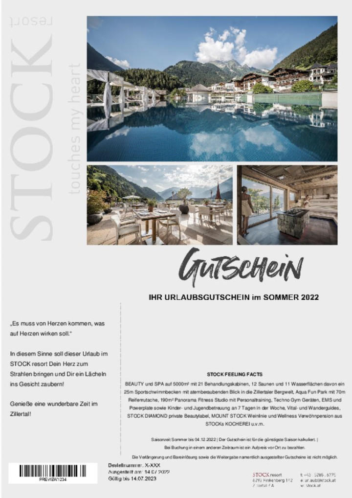 IHR URLAUBSGUTSCHEIN im SOMMER 2025