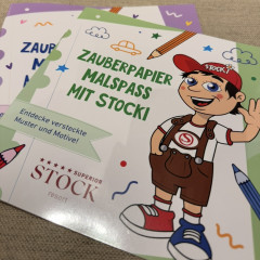 Malspass auf Zauberpapier - grün